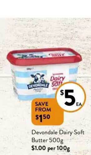 Foodworks Devondale dairy soft butter offer