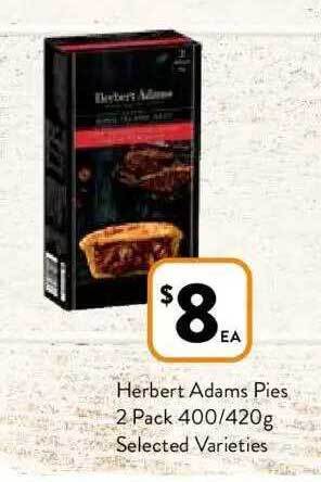 Foodworks Herbert adams pies offer