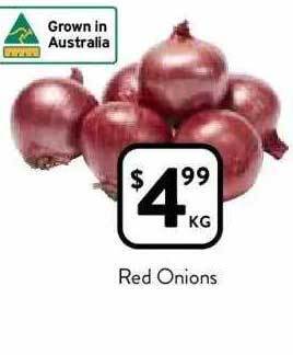 Foodworks Red onions offer