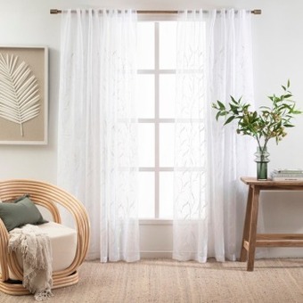 Leena sheer curtain pair by habitat offer at Pillow Talk