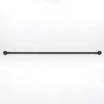 Bailey extendable black rod set by habitat