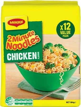 IGA Maggi 2 Minute Noodles 12 Pack Selected Varieties offer