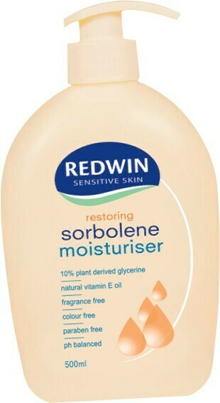 Redwin Sorbolene Restoring Moisturiser with Vitamin E 500mL