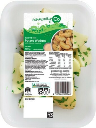 IGA Community Co Potato Wedges with Chipotle Mayo 400g offer