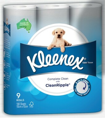 IGA Kleenex Complete Clean Toilet Tissue 9 Pack offer