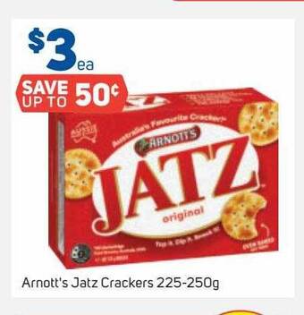 Foodland Arnott's jatz crackers offer