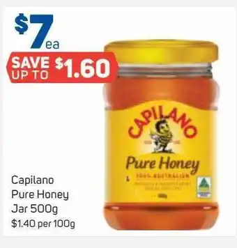 Foodland Capilano pure honey jar offer