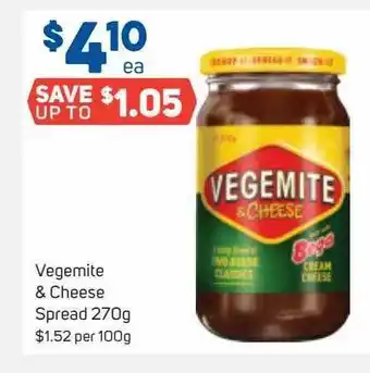 Foodland Vegemite & cheese spread offer