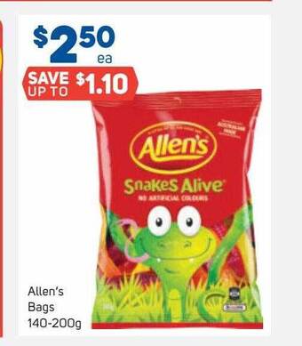 Foodland Allen's bags offer