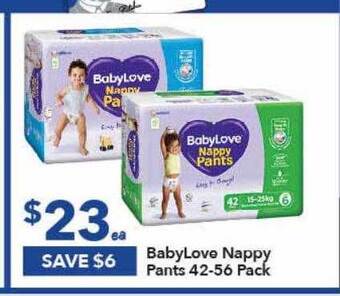 Ritchies Babylove nappy pants offer