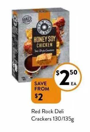 Foodworks Red rock deli crackers offer