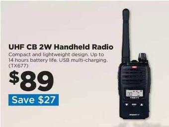 Uhf cb 2w handheld radio