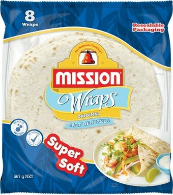 Woolworths Mission Wrap Varieties 425-567g Pk 6-8 offer