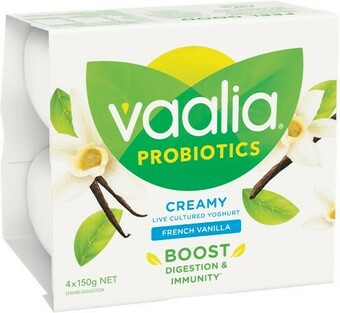 Woolworths Vaalia Probiotic Yoghurt 4 x 150g offer