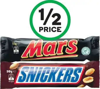 Woolworths Mars Medium Bars 40-56g or M&Mu2019s Minis Tube 35g offer