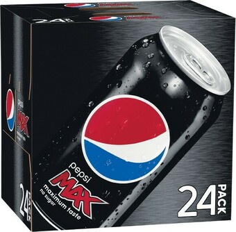 Woolworths Pepsi, Solo, Mountain Dew or Schweppes Lemonade Soft Drink Can Varieties 24 x 375ml offer