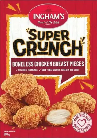 Woolworths Inghamu2019s Super Crunch 300-350g u2013 From the Freezer offer
