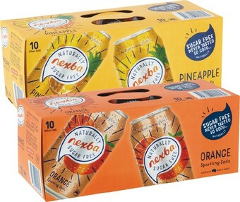 Woolworths Nexba Soda 10 x 375ml offer