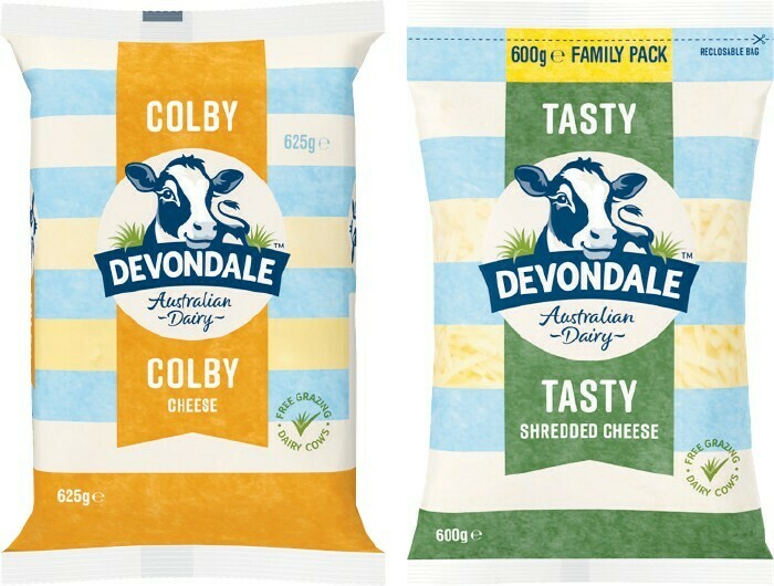 Devondale Cheese Block 550625g or Shredded Cheese 600g offer at Woolworths