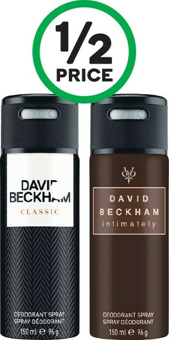 Woolworths David Beckham Body Spray 150ml offer
