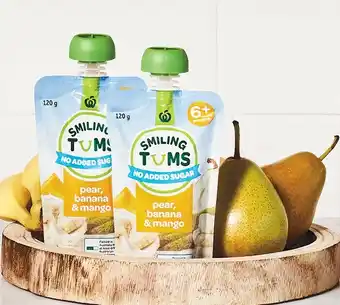 Woolworths Woolworths Smiling Tums Baby Food 120g offer