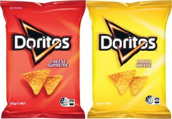 Coles Doritos Corn Chips 150g-170g offer