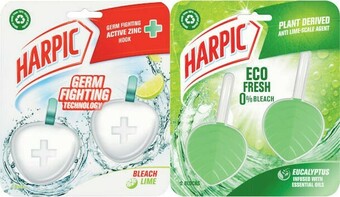Coles Harpic Germ Fighting Hook or Eco Fresh In Bowl Toilet Cleaner 2 Pack offer