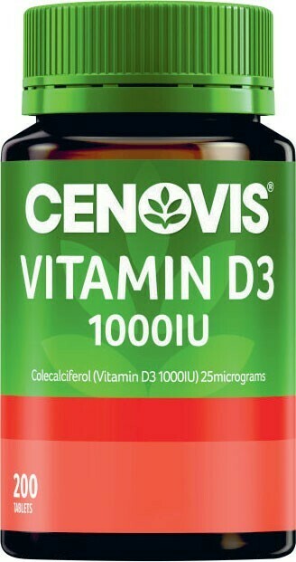 Coles Cenovis Vitamin D3 1000IU Tablets 200 Pack offer