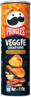 Coles Pringles Potato Crisps or Veggie Creations 119g-134g offer