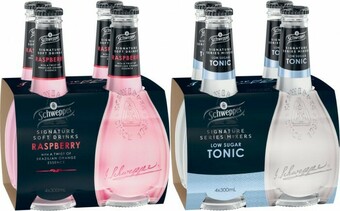 Coles Schweppes Signature Soft Drink 4x300mL offer