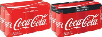Coles Coca-Cola, Fanta or Sprite Mini Soft Drink 8x200mL offer
