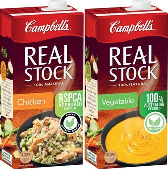 Coles Campbellu2019s Real Stock 1 Litre offer