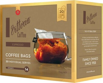 Coles Vittoria Coffee Bags 20 Pack offer