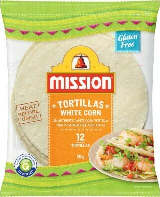 Coles Mission Tortillas White Corn 12 Pack 312g offer