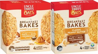Coles Uncle Tobys Oats Breakfast Bakes 260g offer