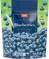 Coles Coles Frozen Blueberries 500g offer