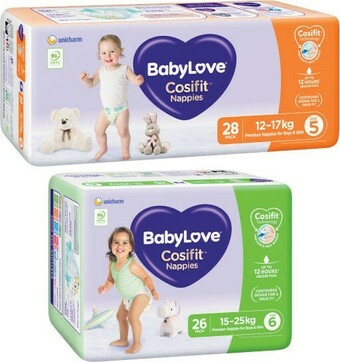 Coles BabyLove Nappies 26 Pack-48 Pack offer