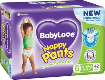 Coles BabyLove Nappy Pants Jumbo 42 Pack-56 Pack offer