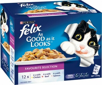 Coles Felix Cat Food 12x85g offer