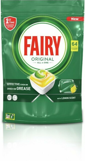Coles Fairy All In One Dishwashing Tablets 64 Pack offer