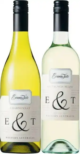 Coles Evans & Tate E&T Chardonnay & Savignon Blanc offer