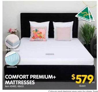 Clark Rubber Comfort premium+ mattresses offer