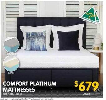 Clark Rubber Comfort platinum mattresses offer