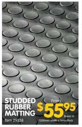 Clark Rubber Studded rubber matting offer