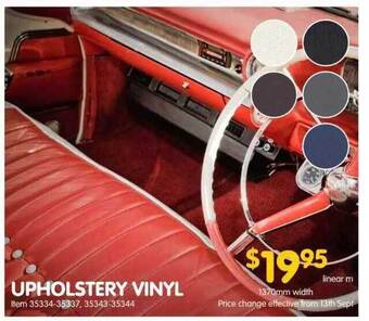 Upholstery vinyl
