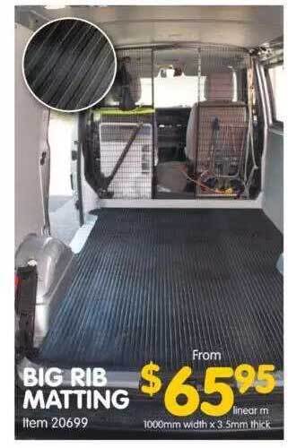 Clark Rubber Big rib matting offer