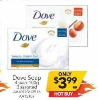 Cheap as Chips Dove soap offer