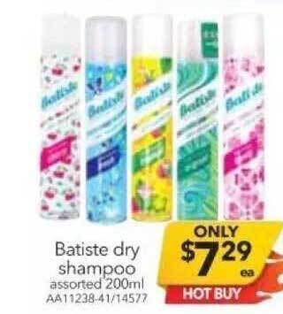 Cheap as Chips Batiste dry shampoo offer