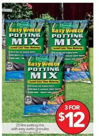 Cheap as Chips Potting mix whith easy wetta granules offer
