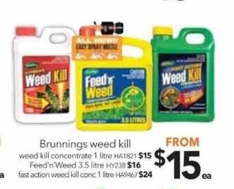 Cheap as Chips Brunnings weed kill offer